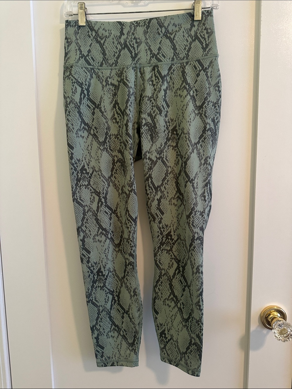 Fabletics Green Snake Print Leggings